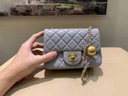 지존 / 샤넬 가방 미니 그레이 크로스 백