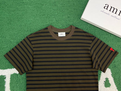 BVG / 아마니 남성 스트라이프 반팔 티셔츠