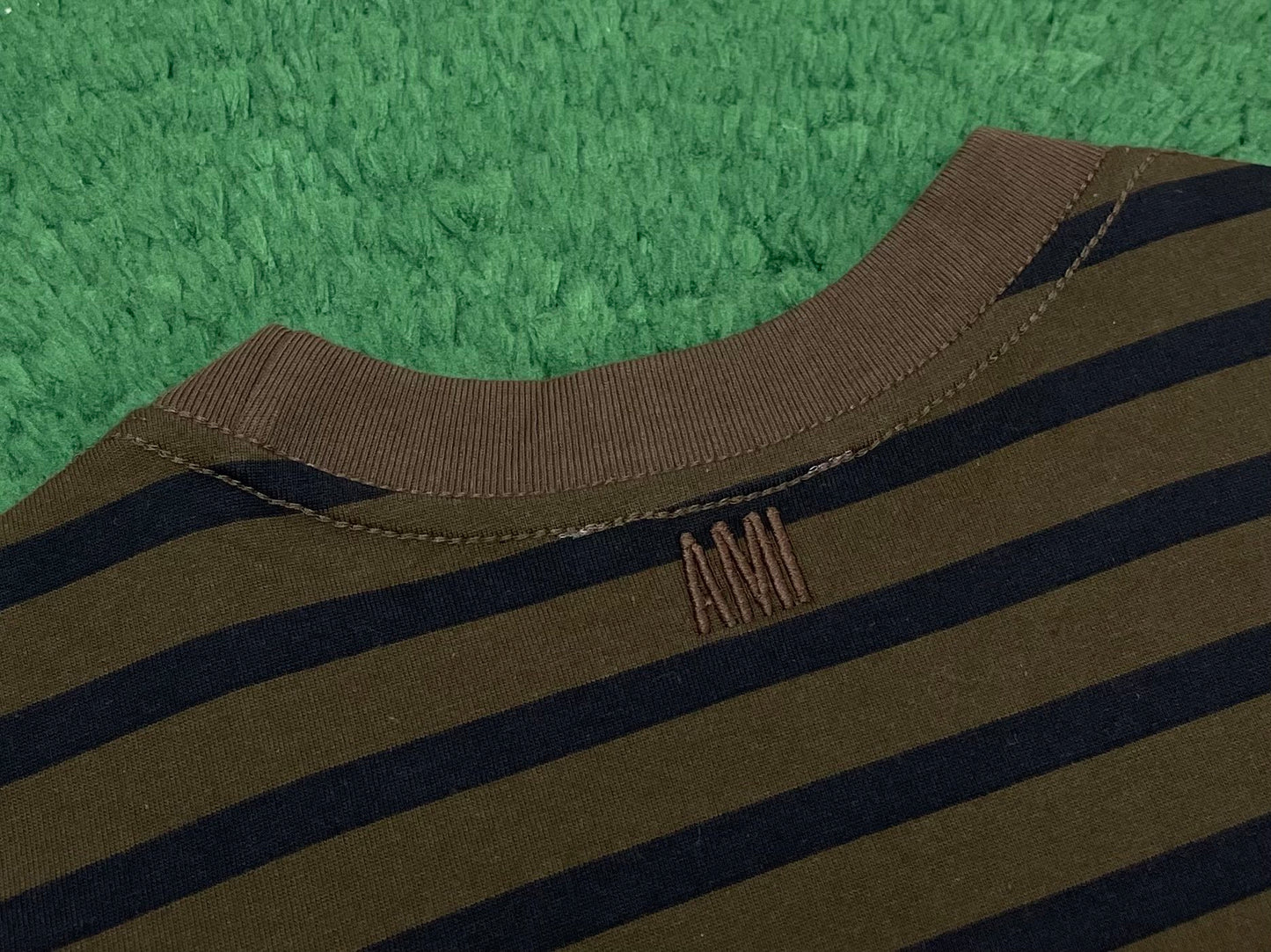 BVG / 아마니 남성 스트라이프 반팔 티셔츠