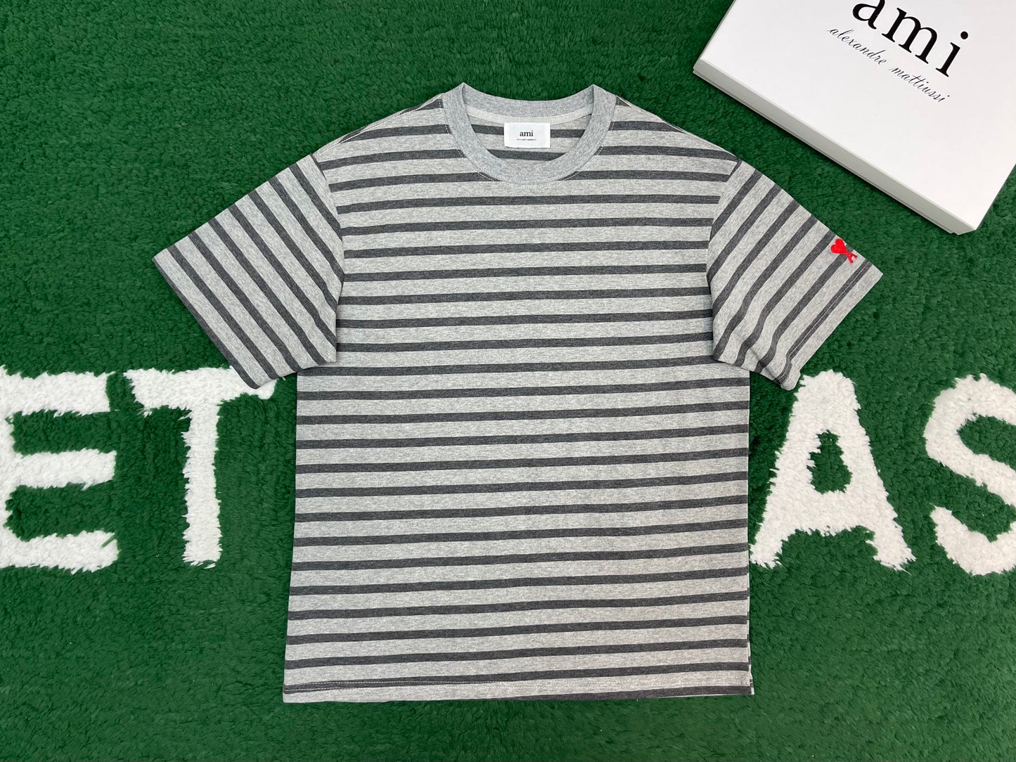 BVG / 아마니 남성 스트라이프 반팔 티셔츠