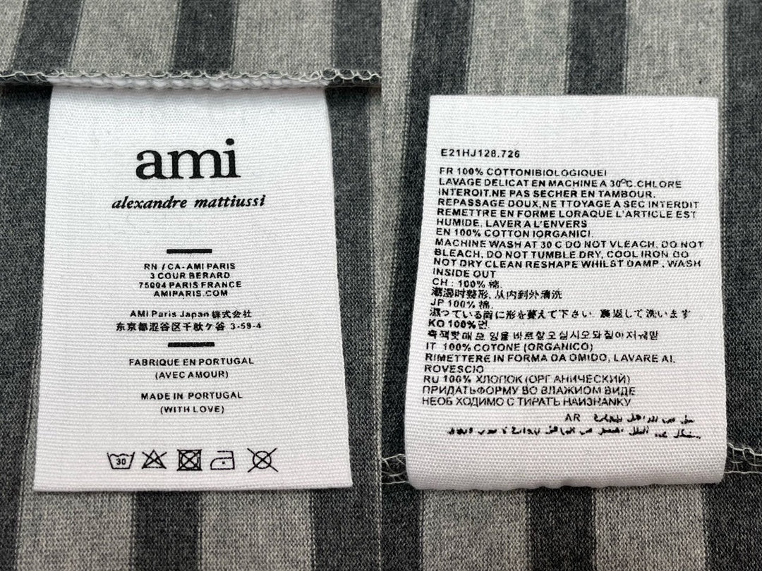 BVG / 아마니 남성 스트라이프 반팔 티셔츠