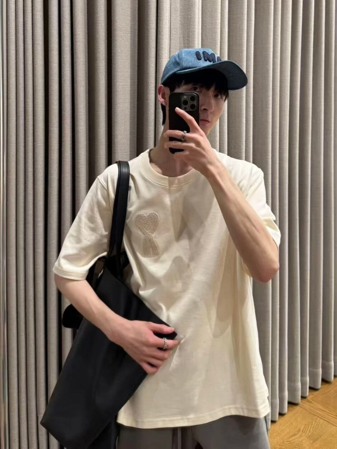 BVG / 아마니 남성 스트라이프 반팔 티셔츠