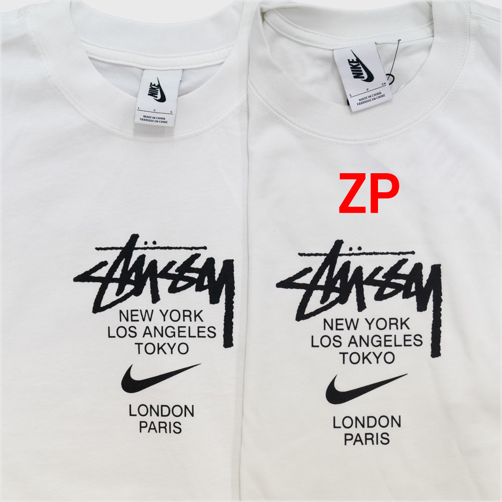 사슬  / 스투시 남성 로고 라운드넥 반팔 티셔츠