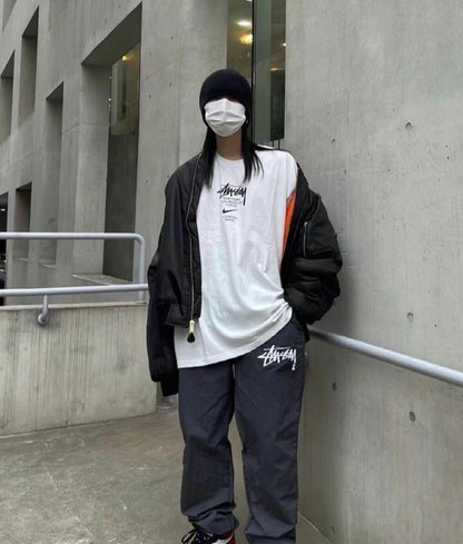 사슬  / 스투시 남성 로고 라운드넥 반팔 티셔츠