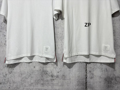 사슬  / 톰브라운 남성 옆트임 루즈핏 반팔 티셔츠