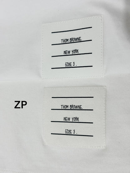 사슬  / 톰브라운 남성 옆트임 루즈핏 반팔 티셔츠