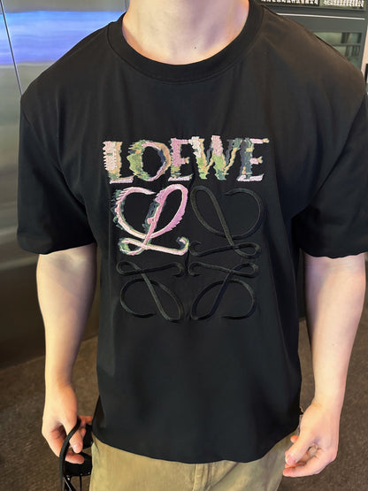 사슬 / 로에베 남성 라운드넥 프린트 반팔 티셔츠