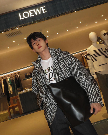 사슬 / 로에베 남성 라운드넥 프린트 반팔 티셔츠