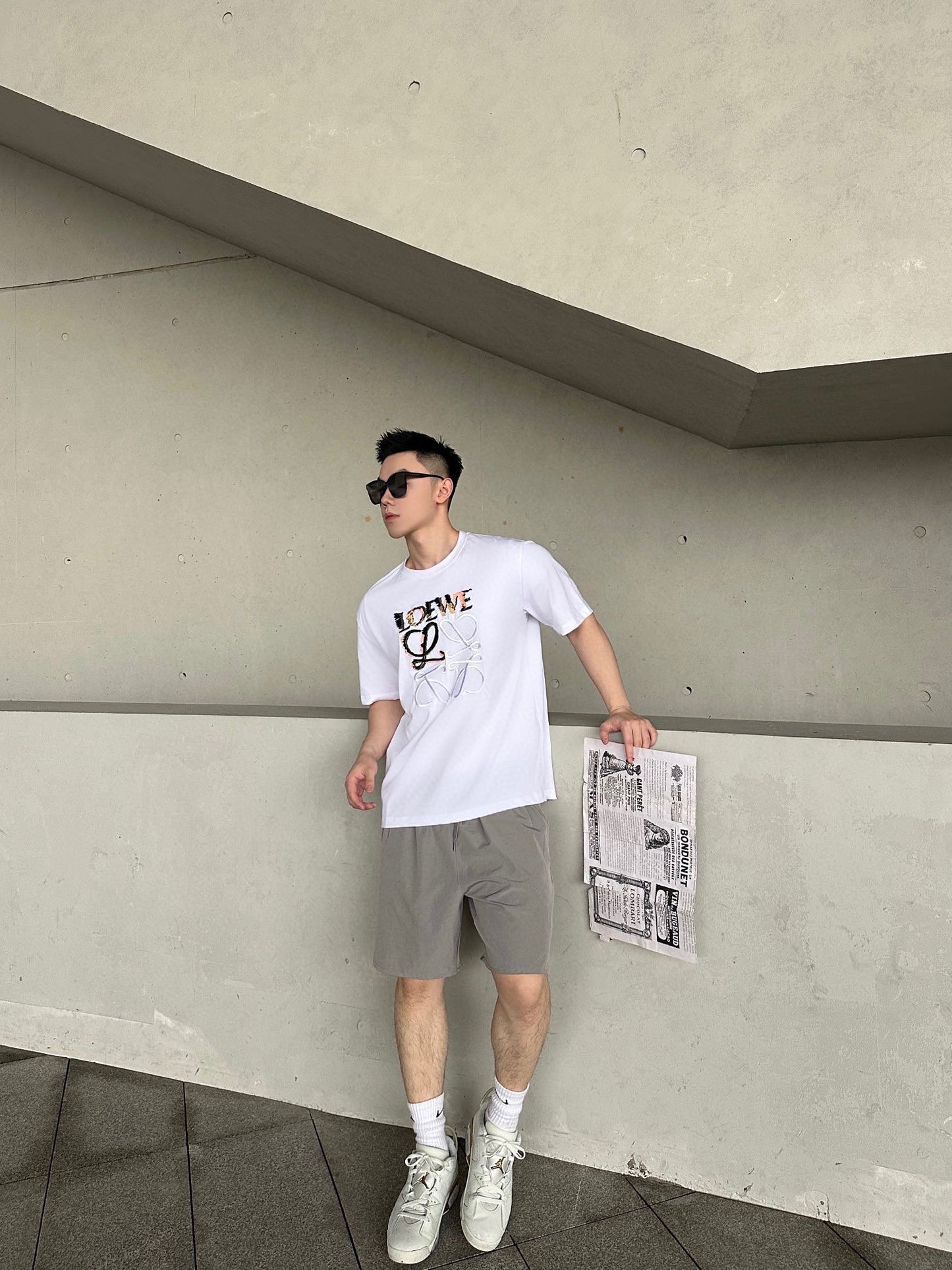 사슬 / 로에베 남성 라운드넥 프린트 반팔 티셔츠