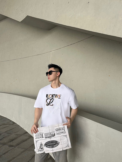 사슬 / 로에베 남성 라운드넥 프린트 반팔 티셔츠