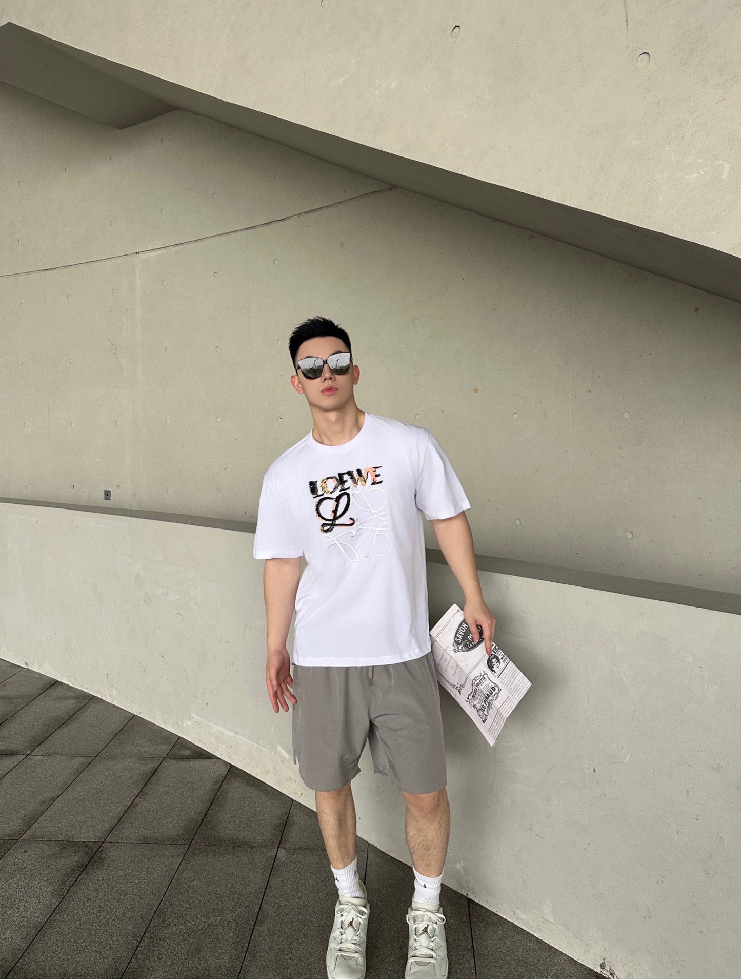 사슬 / 로에베 남성 라운드넥 프린트 반팔 티셔츠