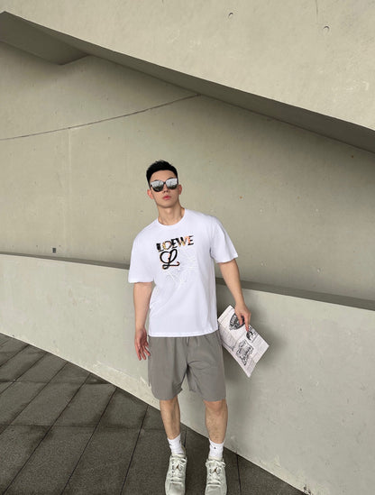 사슬 / 로에베 남성 라운드넥 프린트 반팔 티셔츠