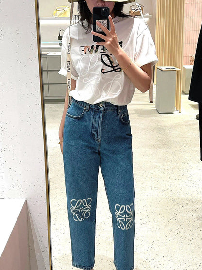 사슬 / 로에베 남성 라운드넥 프린트 반팔 티셔츠