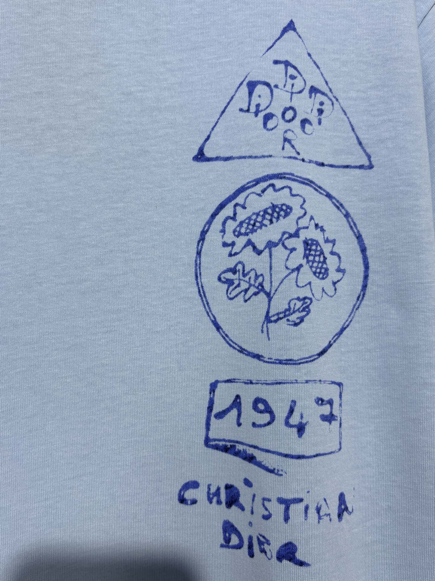 사슬 / 디올 남성 라운드넥 반팔 티셔츠