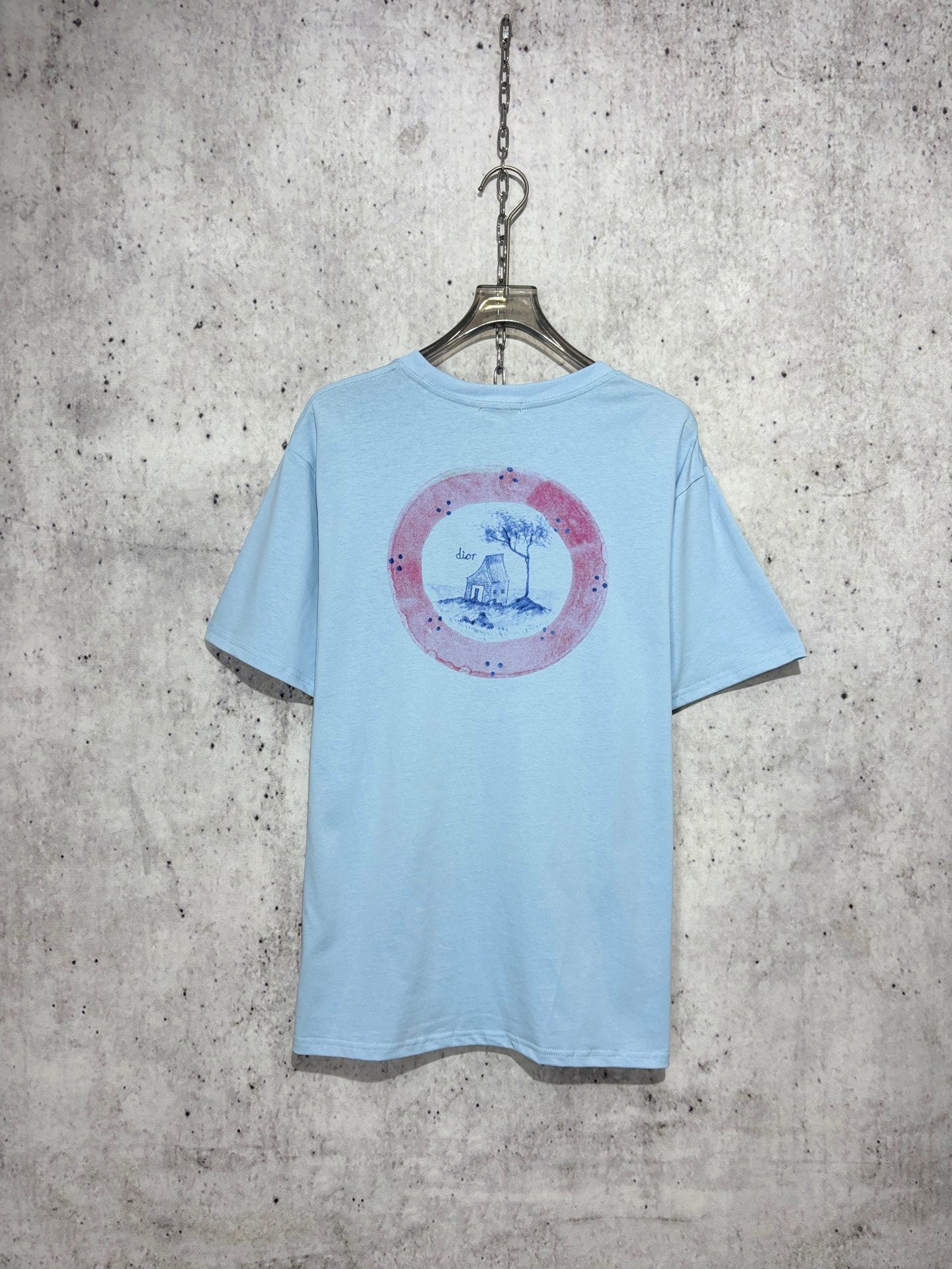 사슬 / 디올 남성 라운드넥 반팔 티셔츠