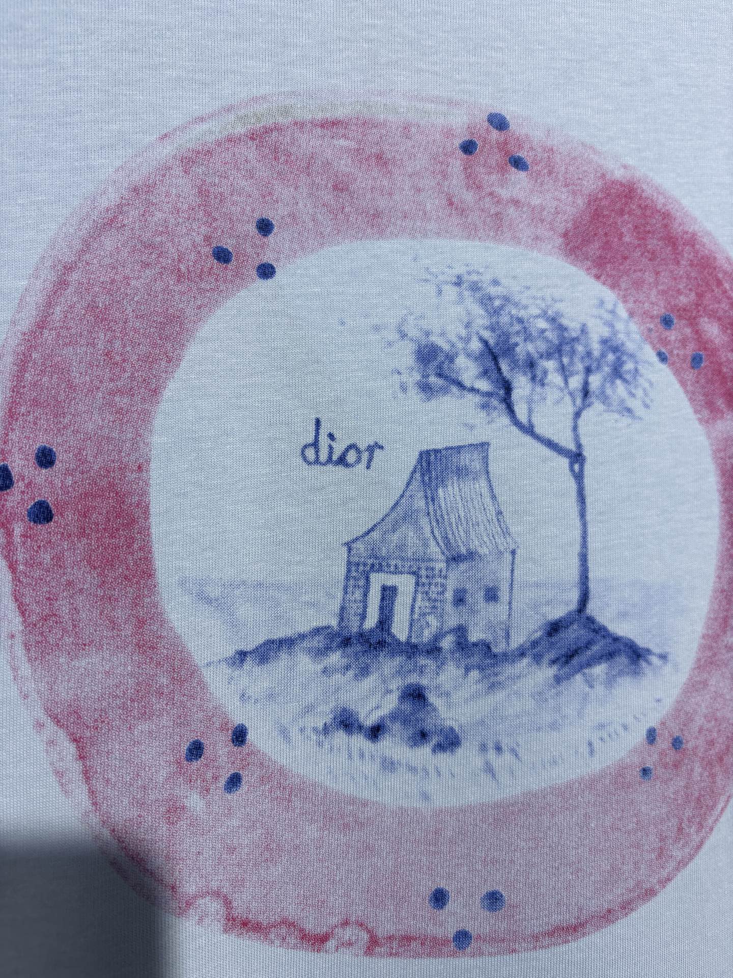 사슬 / 디올 남성 라운드넥 반팔 티셔츠