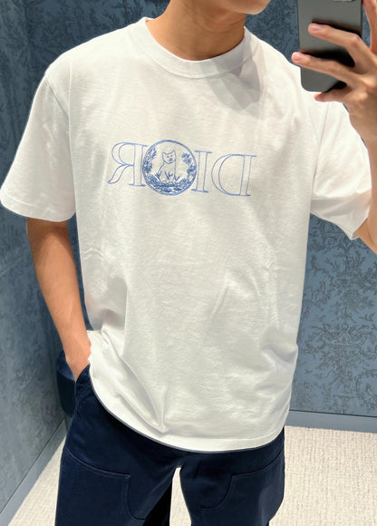 사슬 / 디올 남성 라운드넥 반팔 티셔츠