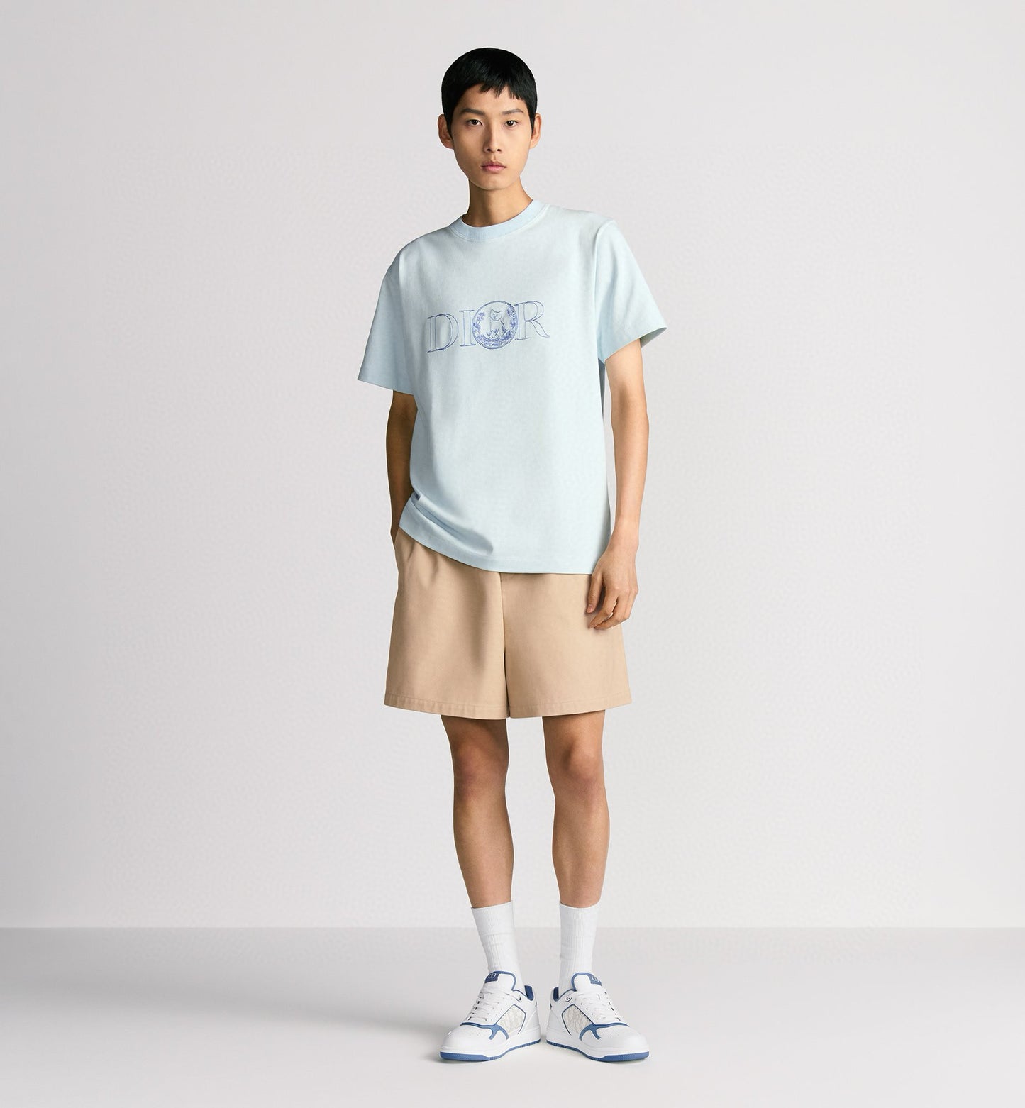 사슬 / 디올 남성 라운드넥 반팔 티셔츠