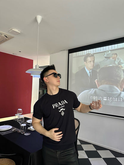 사슬 / 프라다 남성 로고 니트 티셔츠