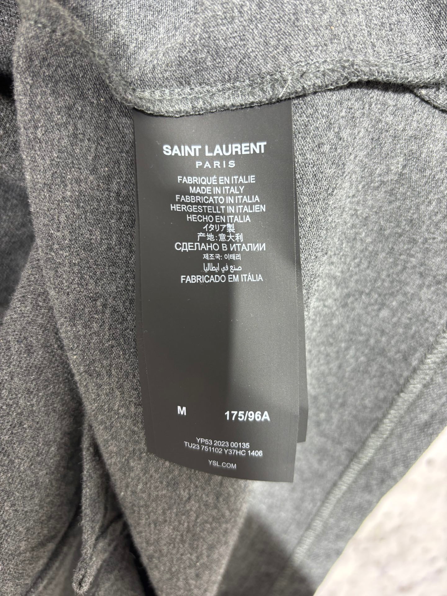 사슬 / 입생로랑 남성 자수 캐쥬얼 반팔 폴로넥 셔츠