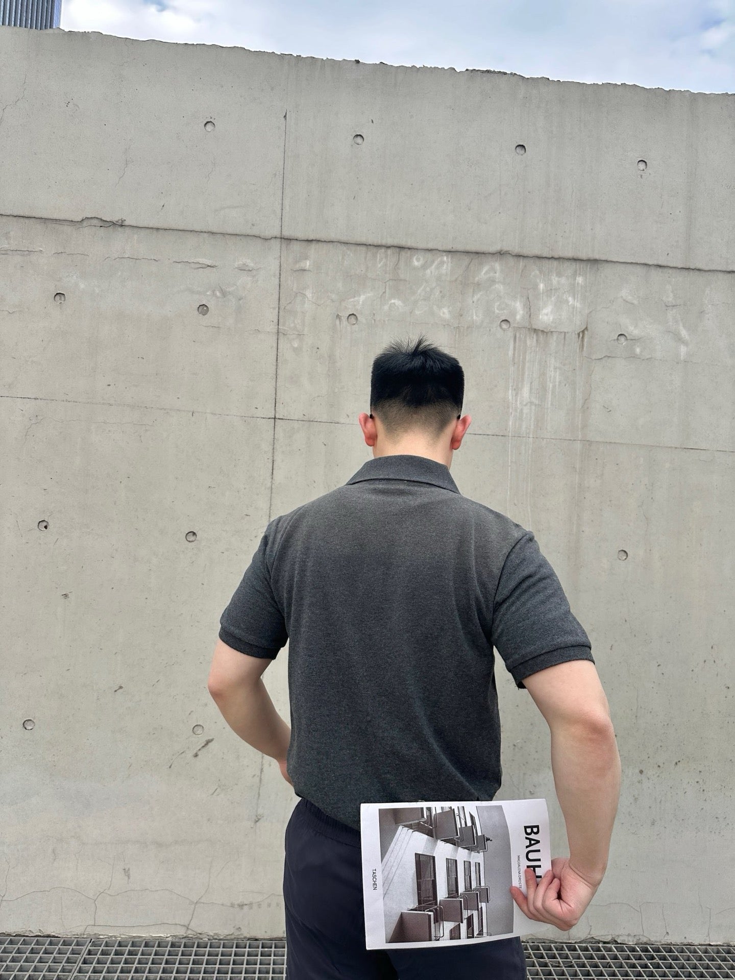 사슬 / 입생로랑 남성 자수 캐쥬얼 반팔 폴로넥 셔츠