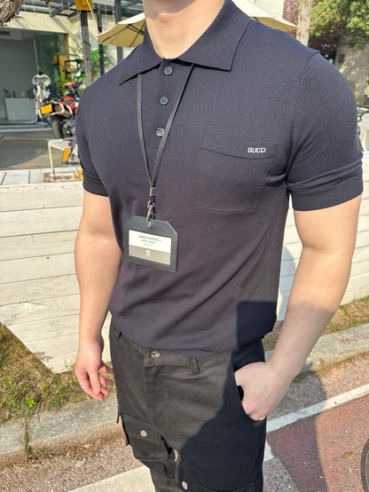 사슬 / 구찌 남성 폴로넥 반팔 셔츠