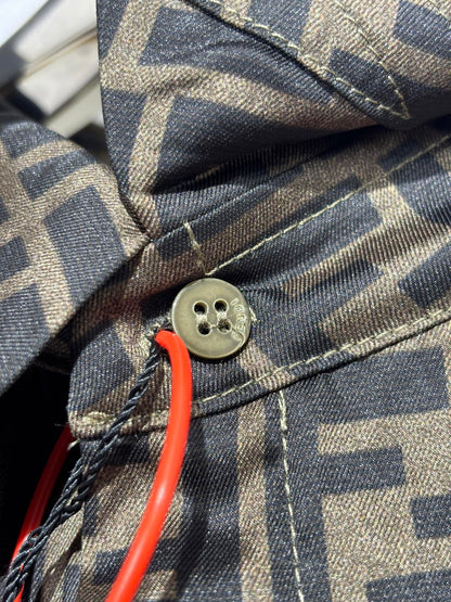 사슬 / 펜디 남성 여성 싱글 버클 반팔 셔츠