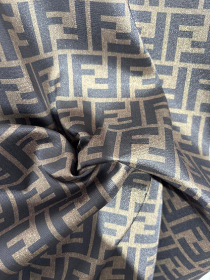 사슬 / 펜디 남성 여성 싱글 버클 반팔 셔츠