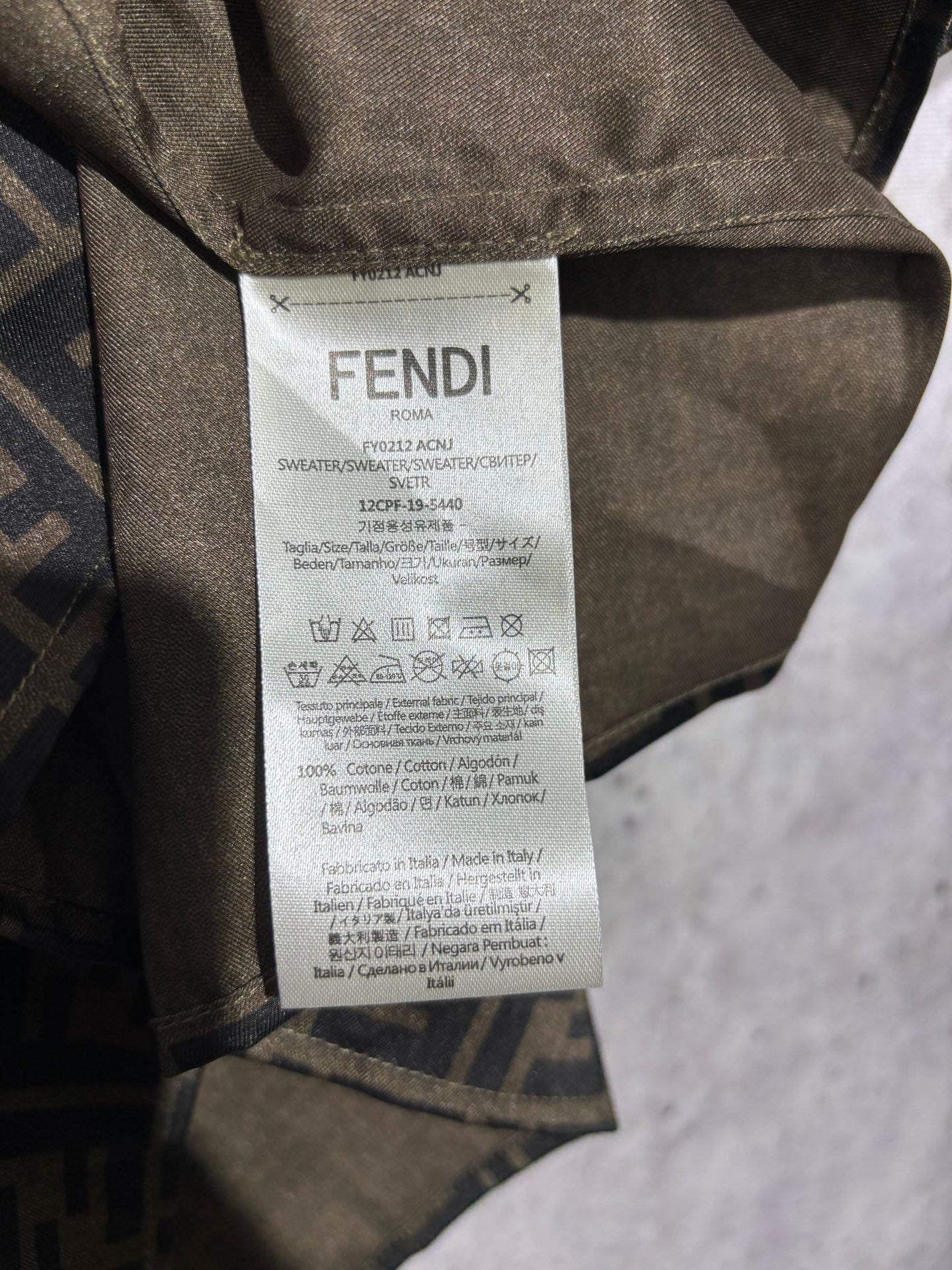 사슬 / 펜디 남성 여성 싱글 버클 반팔 셔츠