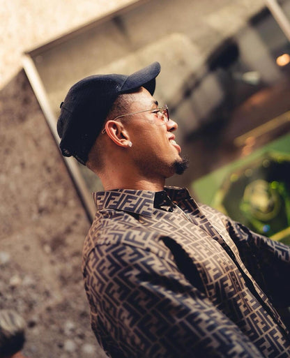 사슬 / 펜디 남성 여성 싱글 버클 반팔 셔츠