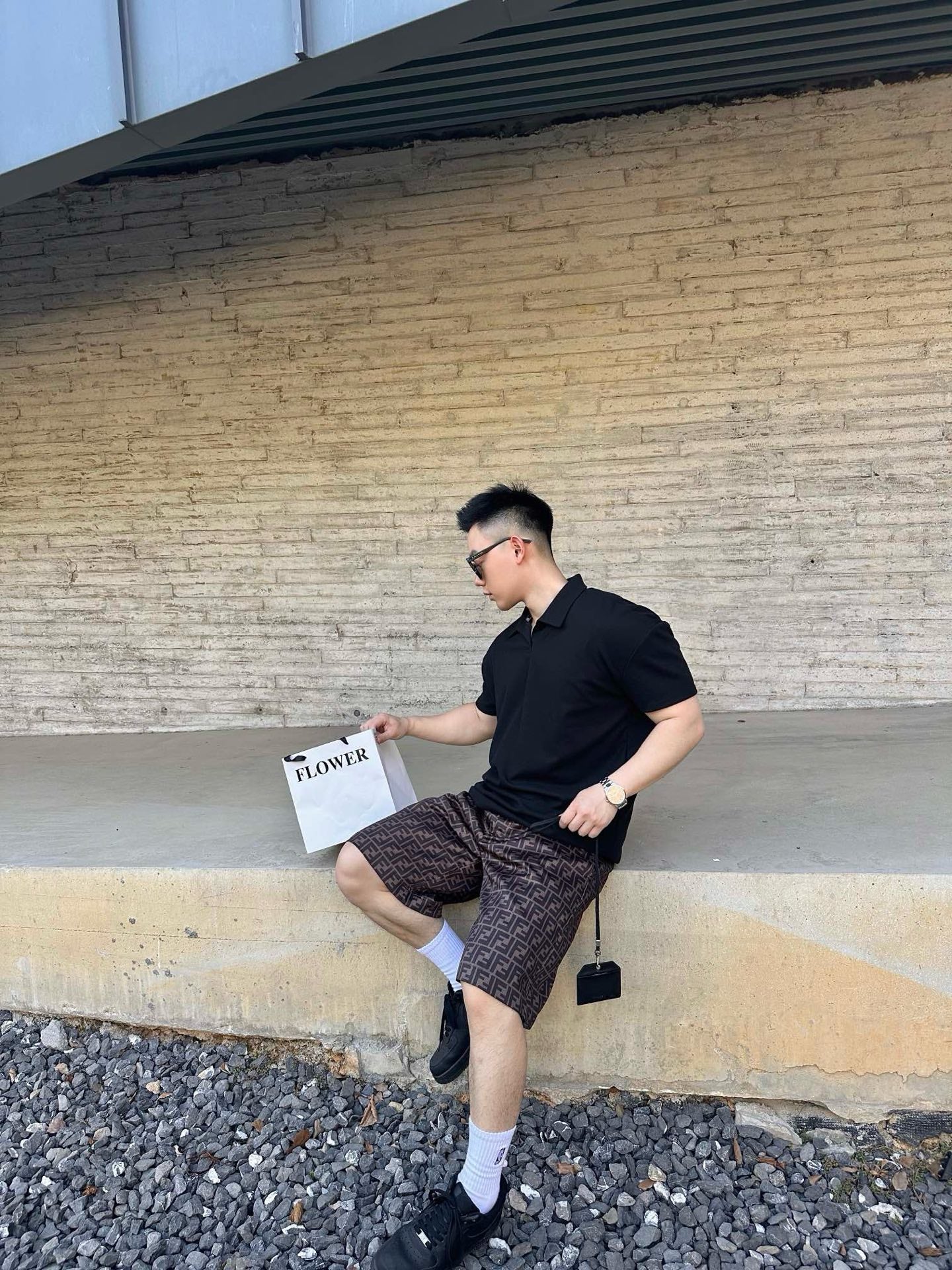 사슬 / 펜디 남성 여성 캐주얼 반바지