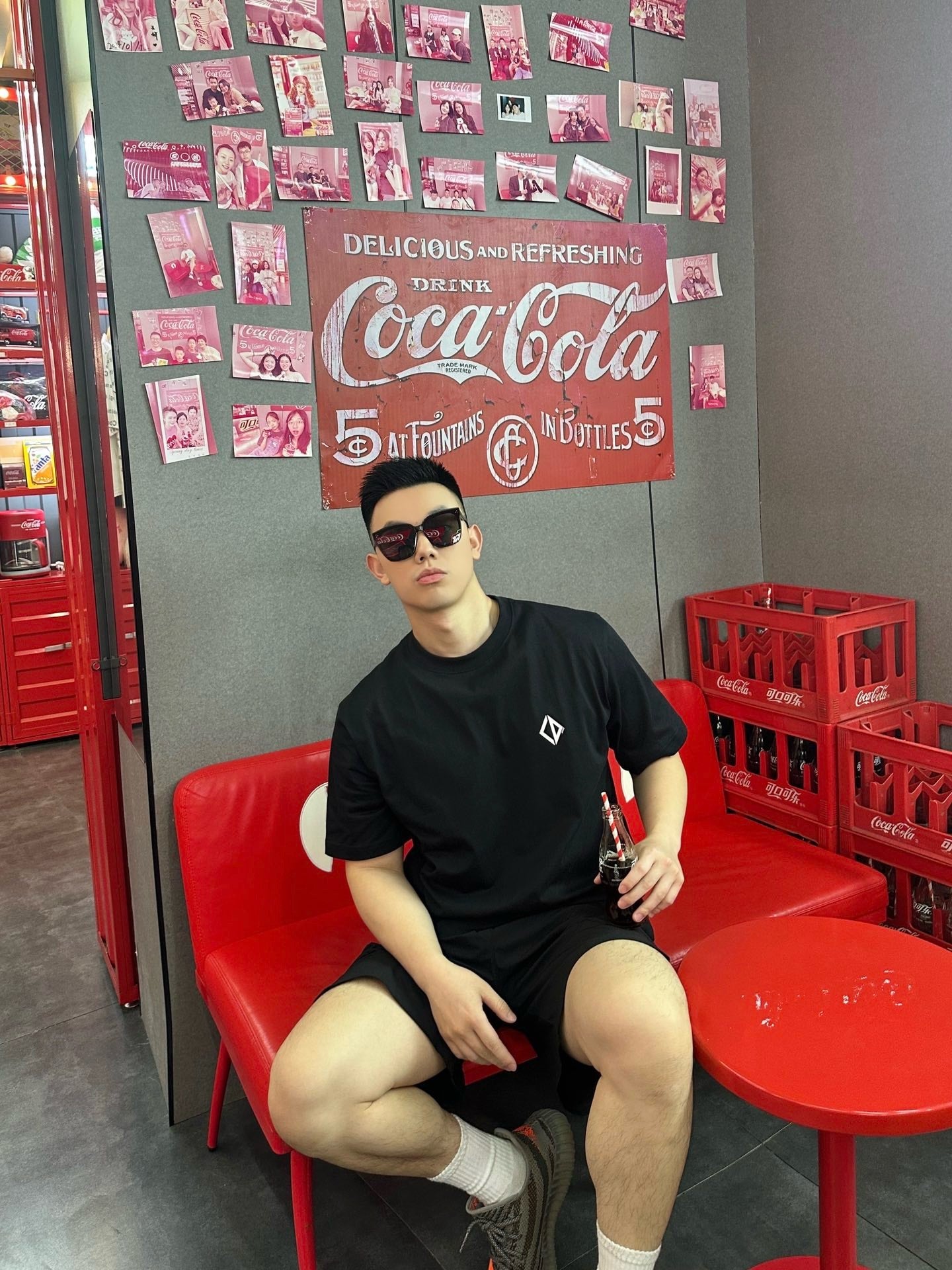 사슬 / 디올 남성 라운드넥 니트 반팔 티셔츠