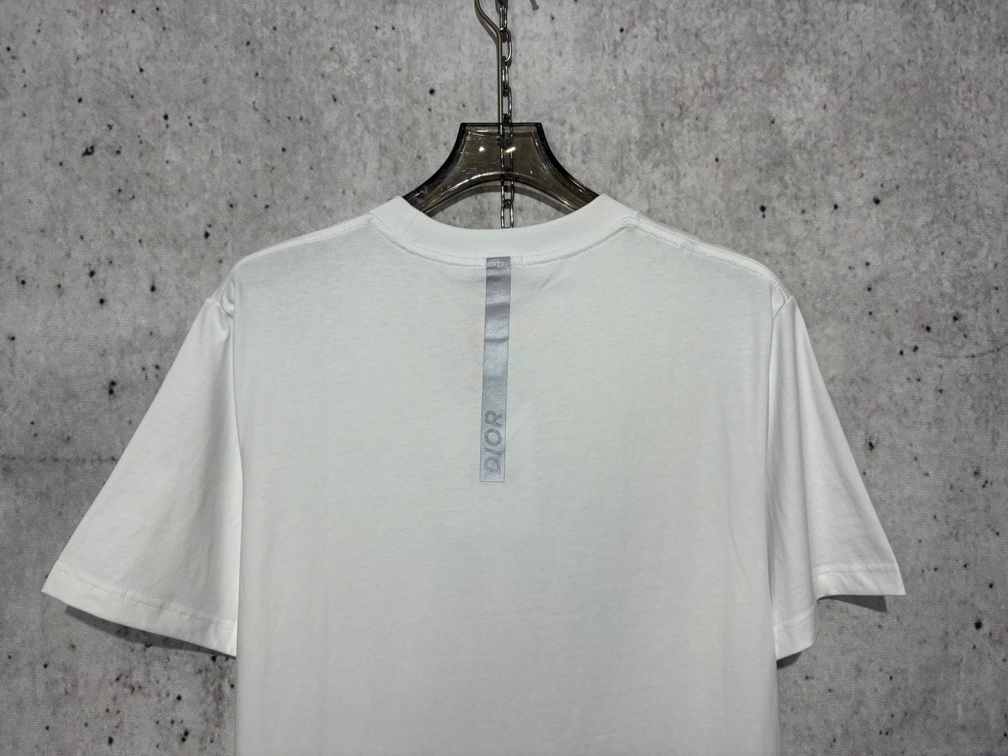 사슬 / 디올 남성 라운드넥 니트 반팔 티셔츠