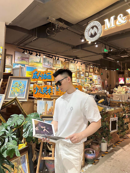 사슬 / 디올 남성 라운드넥 니트 반팔 티셔츠