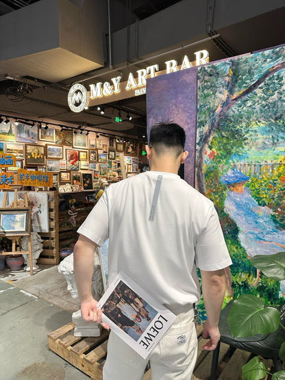 사슬 / 디올 남성 라운드넥 니트 반팔 티셔츠