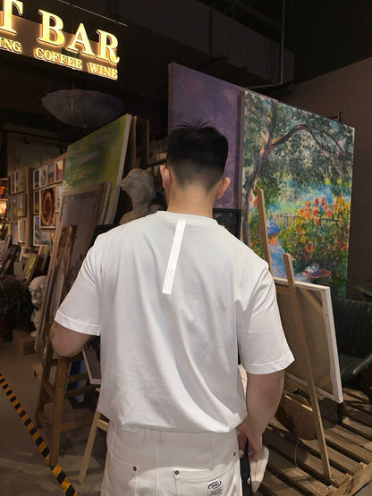 사슬 / 디올 남성 라운드넥 니트 반팔 티셔츠