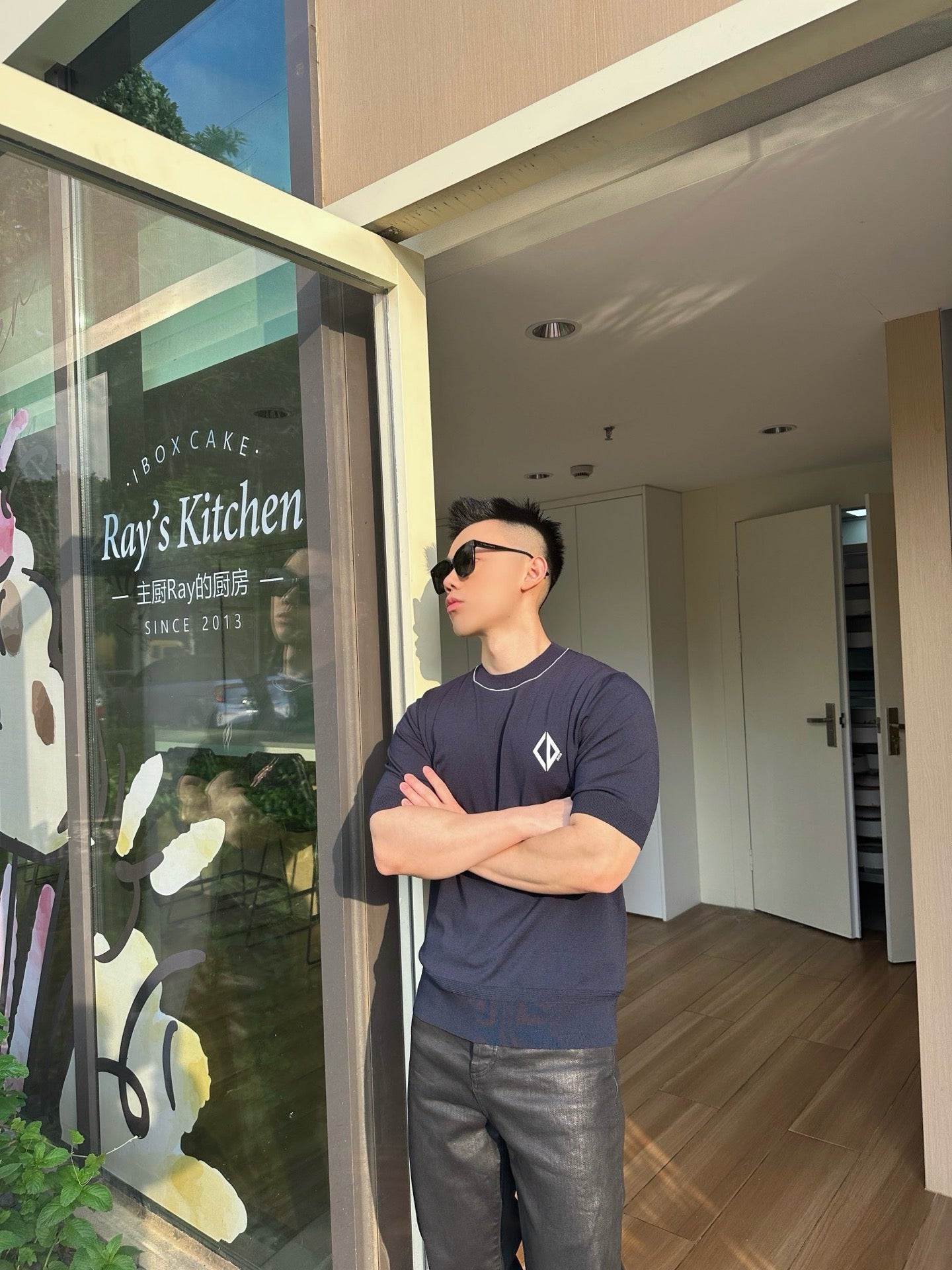 사슬 / 디올 남성  캐주얼 라운드 반팔 티셔츠