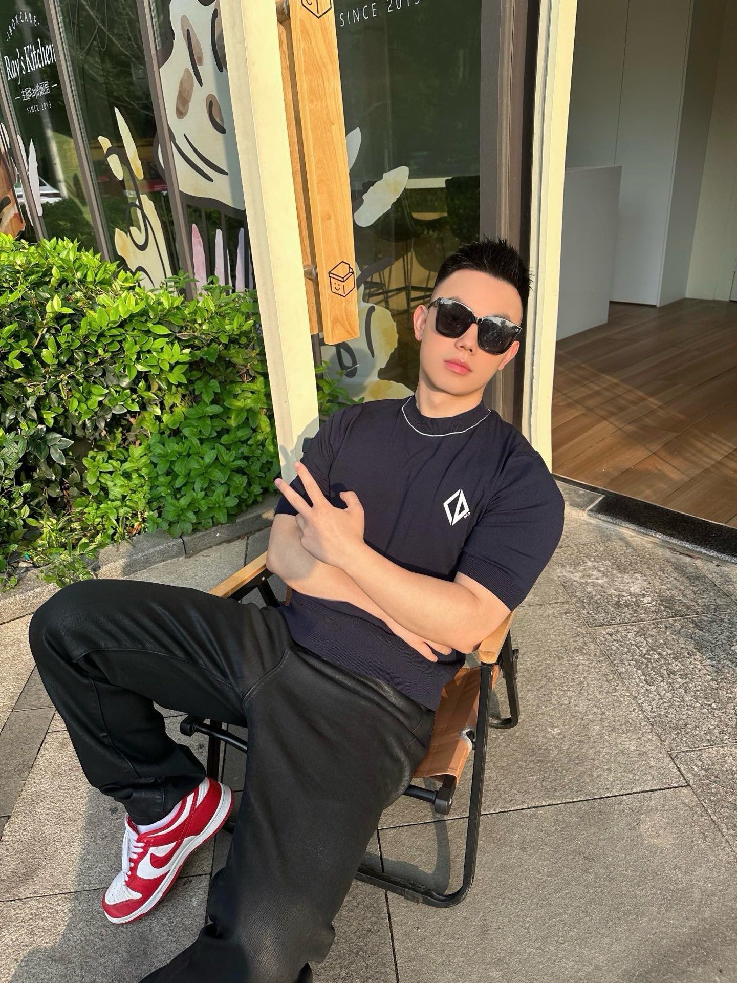 사슬 / 디올 남성  캐주얼 라운드 반팔 티셔츠