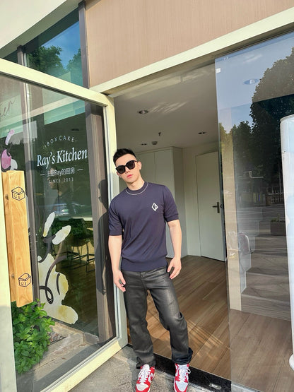 사슬 / 디올 남성  캐주얼 라운드 반팔 티셔츠