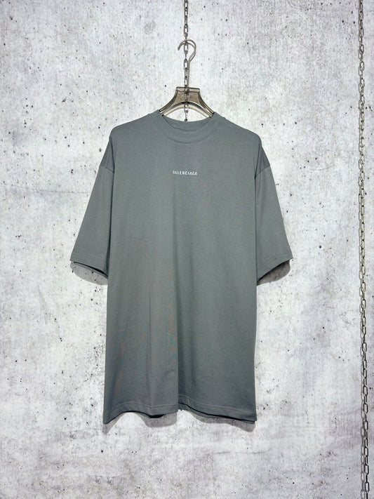 사슬 / 발렌시아가 남성 라운드 알파벳 프린트 반팔 티셔츠