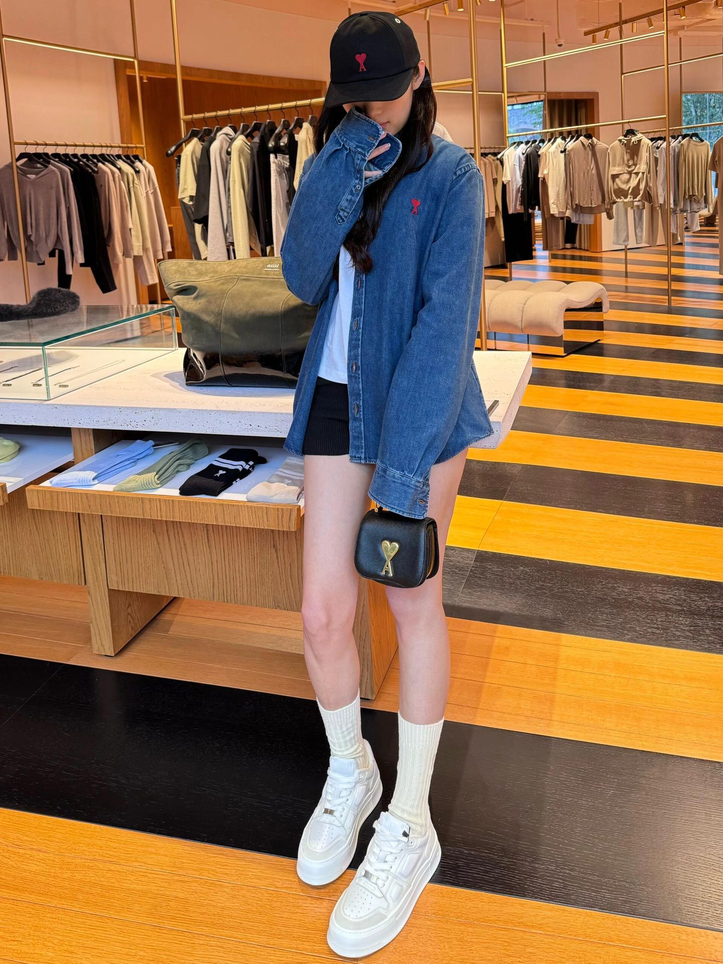 GTR / 아마니 남성 여성 데님 셔츠 자켓