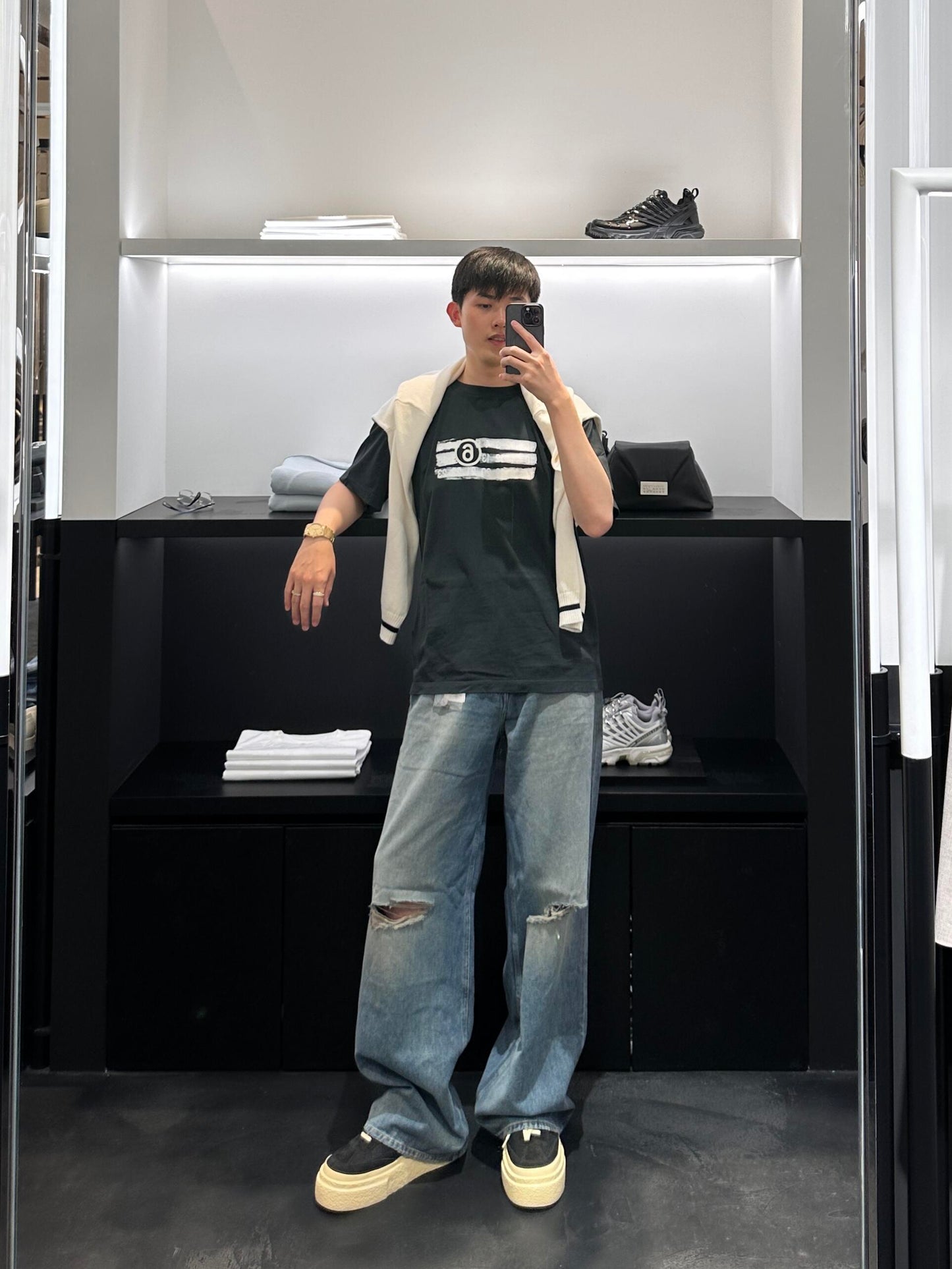 R공장 / 메종마르지엘라 남성 반팔 티셔츠