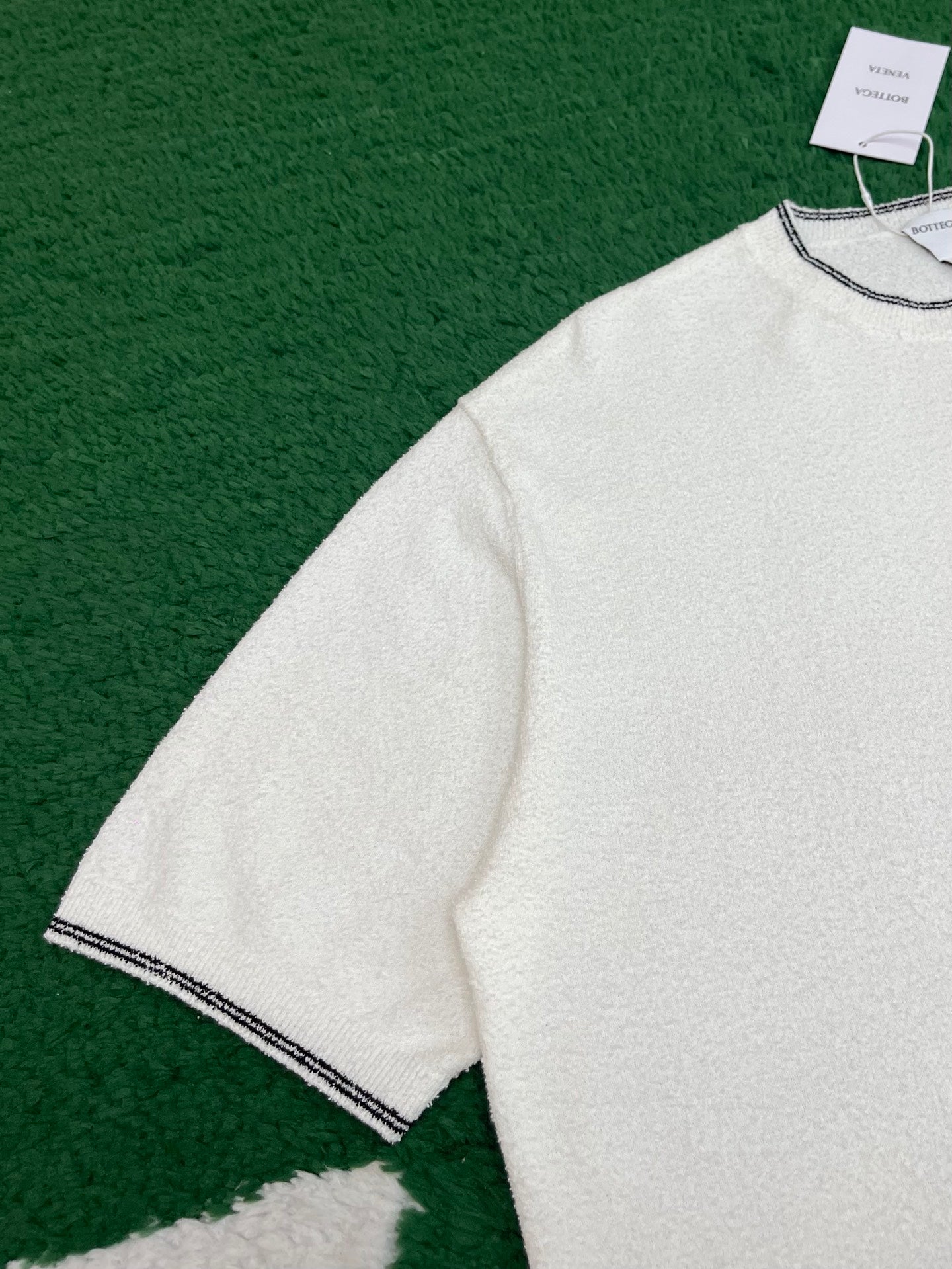 R공장 / 보테가베네타 남성 니트 반팔 티셔츠