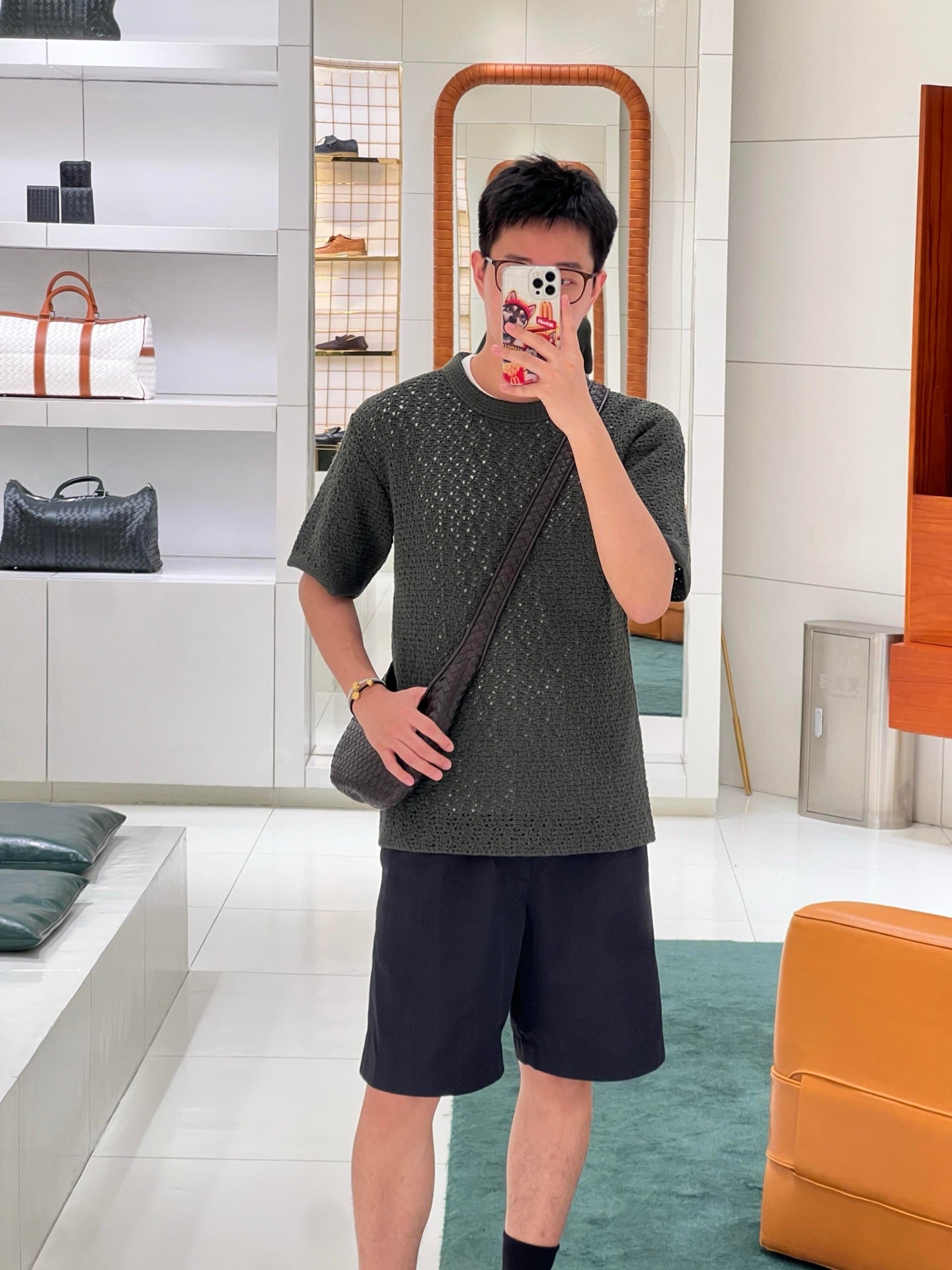 R공장 / 보테가베네타 남성 니트 반팔