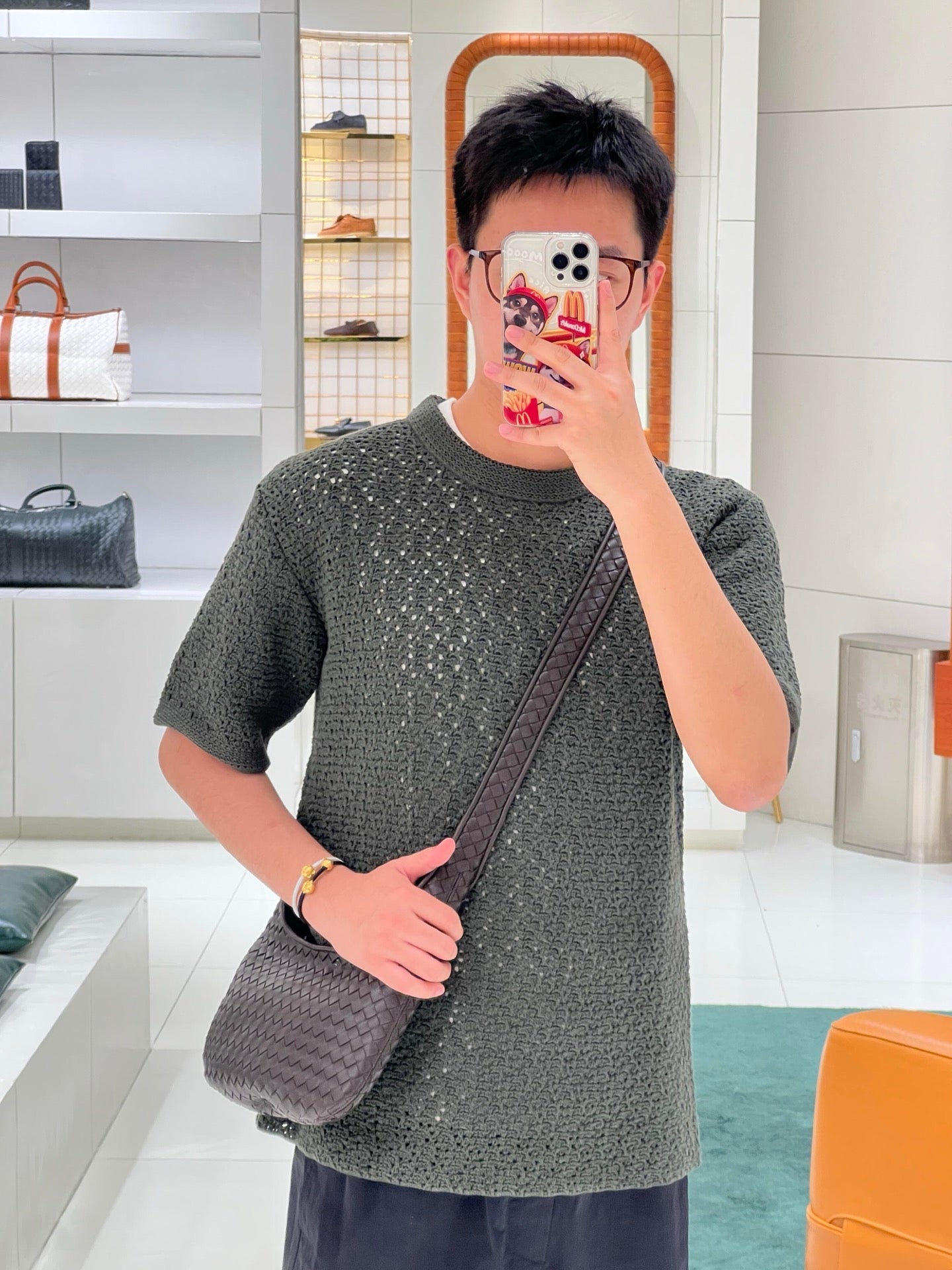 R공장 / 보테가베네타 남성 니트 반팔