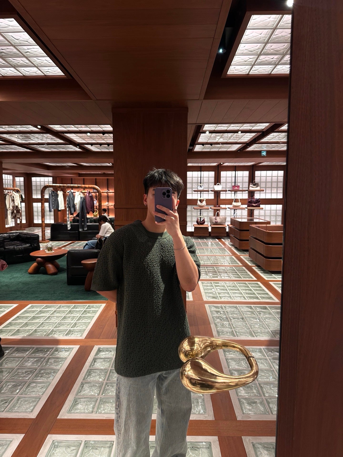 R공장 / 보테가베네타 남성 니트 반팔