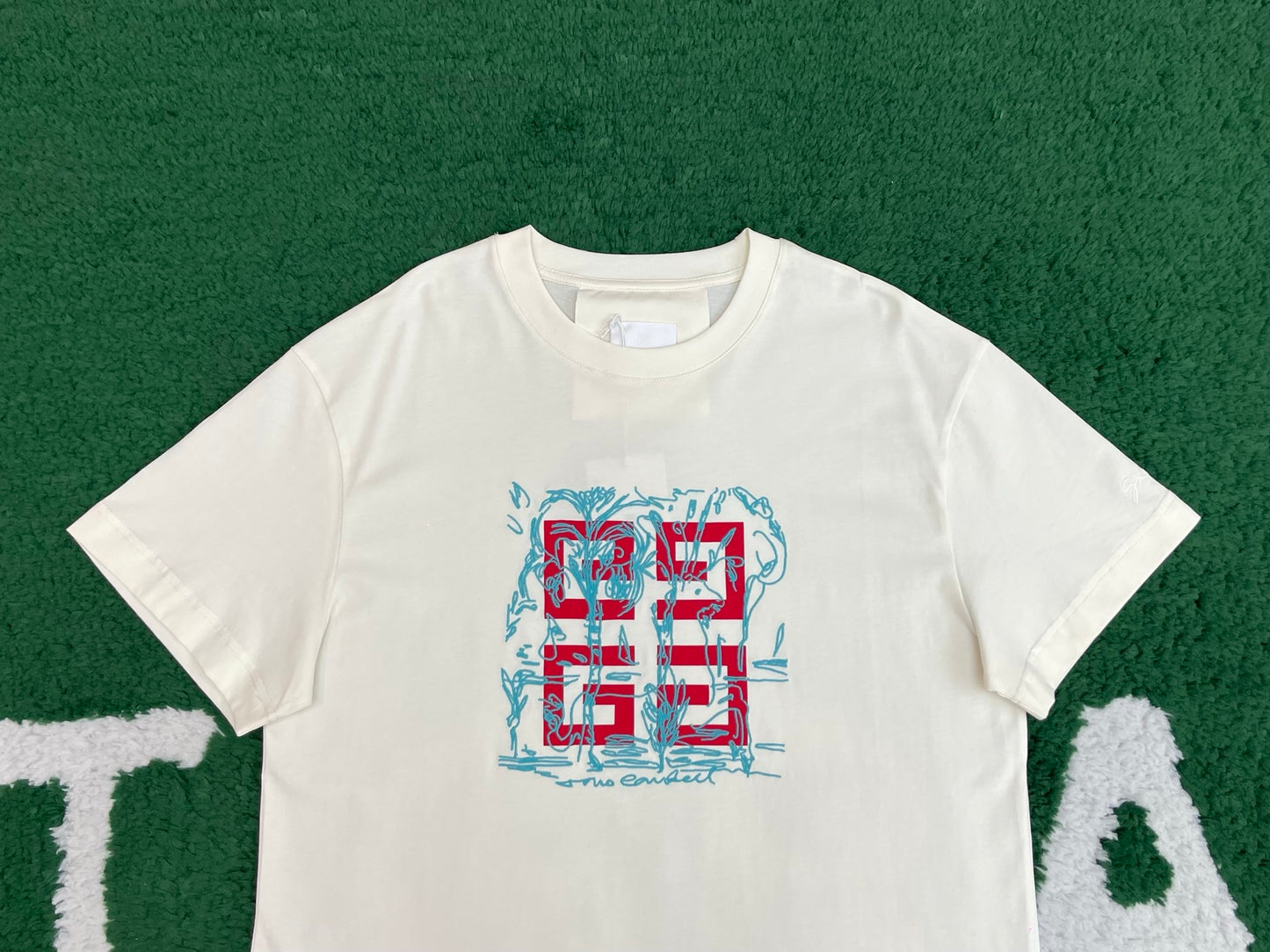 R공장 / 지방시 남성 4G 로고 반팔 티셔츠