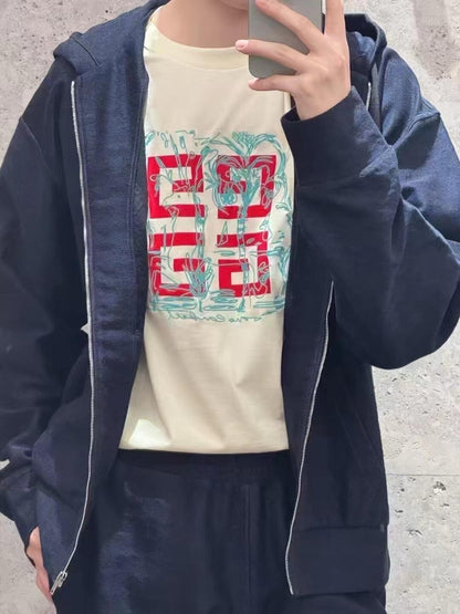 R공장 / 지방시 남성 4G 로고 반팔 티셔츠