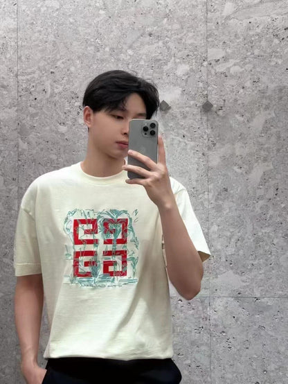 R공장 / 지방시 남성 4G 로고 반팔 티셔츠