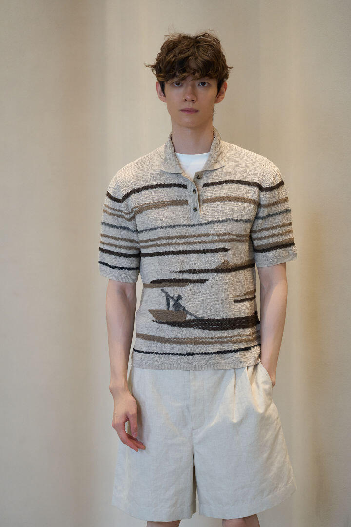 R공장 / 보테가베네타 남성 폴로넥 반팔 셔츠